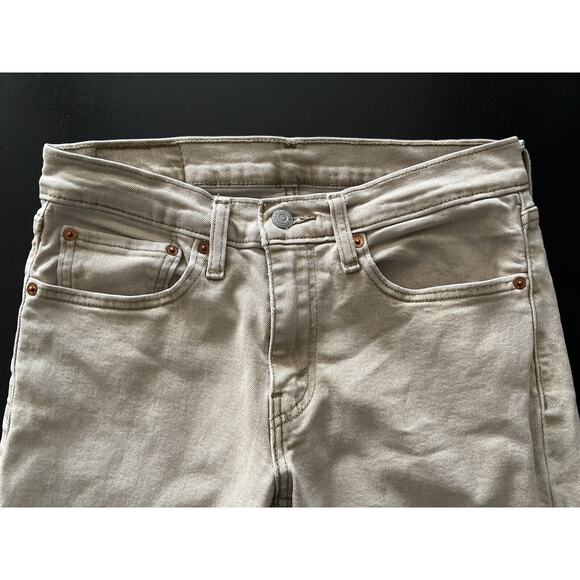 LEVI’S 511 Slim Fit Tan Denim Jeans sz 31x32 (actual 29x29) - Picture 3 of 16